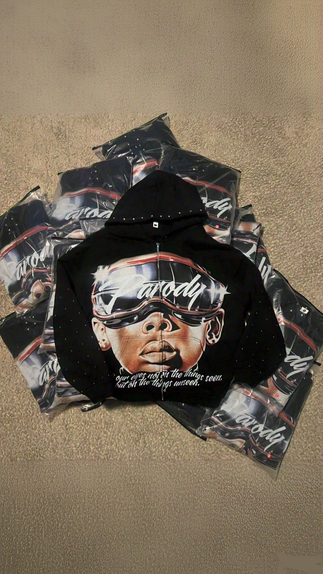 Parady vision zip-up hoodie