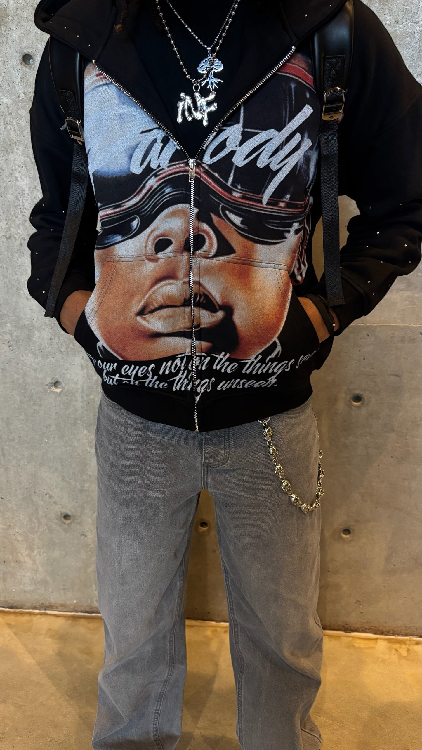 Parady vision zip-up hoodie